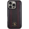 Шкіряний чохол Polo Santa Barbara Barton для Apple iPhone 16 Pro (6.3"), Black / Red