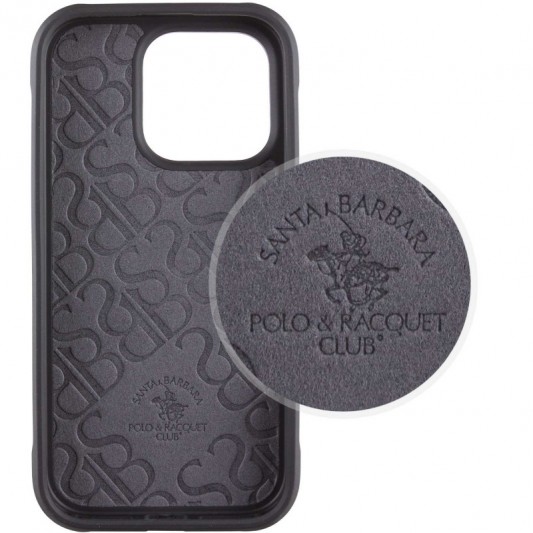 Шкіряний чохол Polo Santa Barbara Barton для Apple iPhone 16 Pro (6.3") Black / Navy - зображення 7 