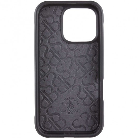 Шкіряний чохол Polo Santa Barbara Barton для Apple iPhone 16 Pro (6.3") Black / Yellow - зображення 1 