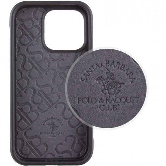 Кожаный чехол Polo Santa Barbara Barton для Apple iPhone 16 Pro Max (6.9"), Black / Navy