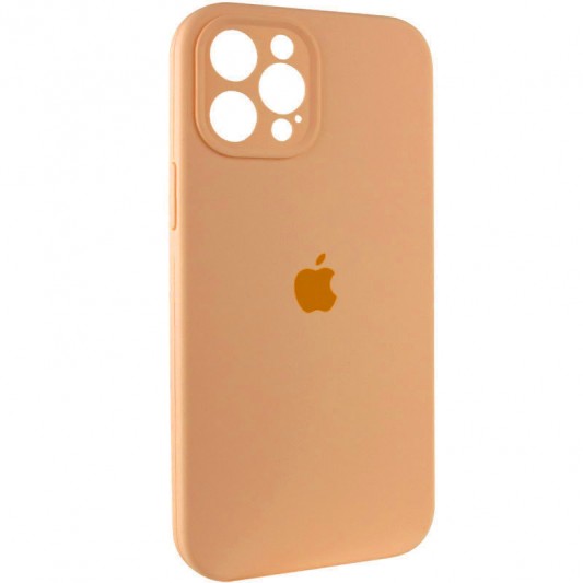 Чохол Silicone Case Full Camera Protective (AA) для Apple iPhone 12 Pro (6.1") Помаранчевий / Cantaloupe - зображення 1 