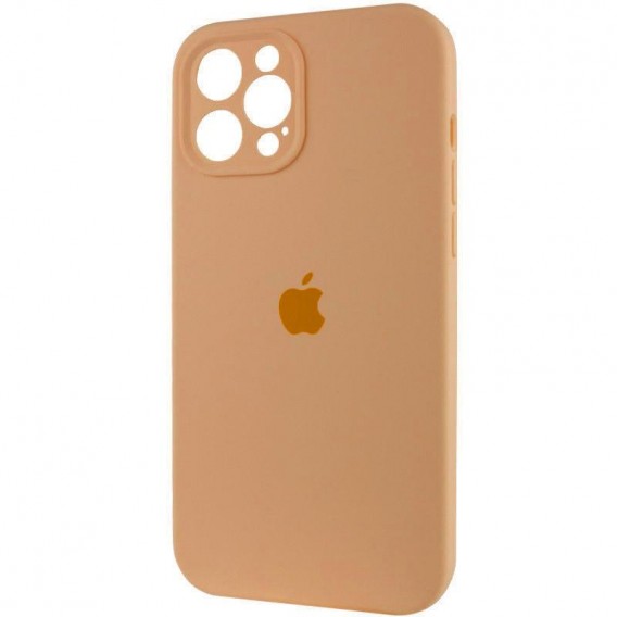 Чехол Silicone Case Full Camera Protective (AA) для Apple iPhone 12 Pro (6.1"), Оранжевый / Cantaloupe
