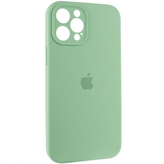 Чехол Silicone Case Full Camera Protective (AA) для Apple iPhone 12 Pro (6.1"), Зеленый / Pistachio