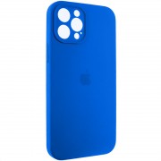 Чохол Silicone Case Full Camera Protective (AA) Apple iPhone 12 Pro Max (6.7"), Синій / Capri Blue