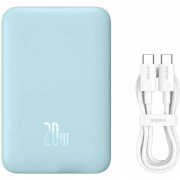 Портативний ЗП Power Bank Baseus Magnetic Mini OS 20W з БЗП 10000 mAh (PPCX110105), Blue