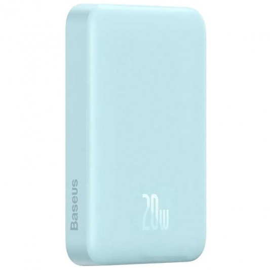Портативний ЗП Power Bank Baseus Magnetic Mini OS 20W c БЗП 10000 mAh (PPCX110105) Blue - зображення 3 