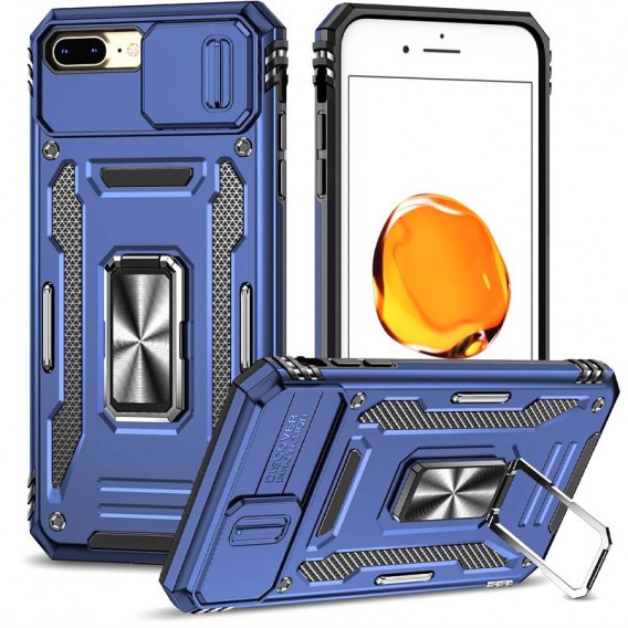 Удароміцний чохол Camshield Army Ring для Apple iPhone 7 plus / 8 plus (5.5"), Синій / Navy