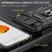Удароміцний чохол Camshield Army Ring для Apple iPhone 7 plus / 8 plus (5.5"), Чорний / Black