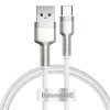 Дата кабель Baseus Cafule Metal Data USB Type-C 66W (1m) (CAKF00010), Білий