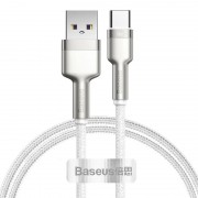 Дата кабель Baseus Cafule Metal Data USB Type-C 66W (1m) (CAKF00010), White