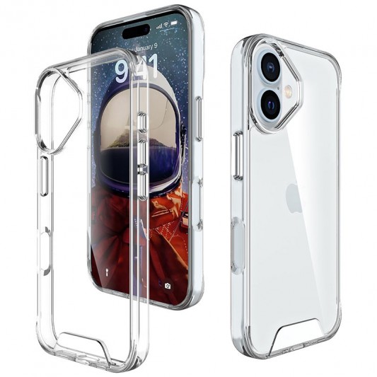 Чехол TPU Space Case transparent для Apple iPhone 16 Plus (6.7") Прозрачный - изображение 1