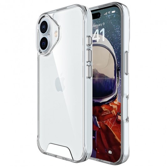 Чехол TPU Space Case transparent для Apple iPhone 16 Plus (6.7") Прозрачный - изображение 3