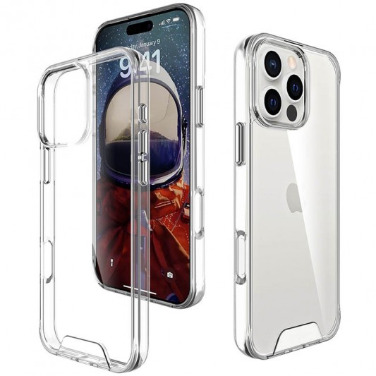 Чехол TPU Space Case transparent для Apple iPhone 16 Pro (6.3") Прозрачный - изображение 1