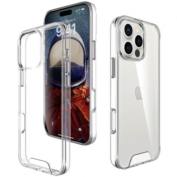 Чехол TPU Space Case transparent для Apple iPhone 16 Pro (6.3"), Прозрачный