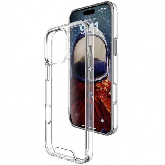 Чехол TPU Space Case transparent для Apple iPhone 16 Pro (6.3"), Прозрачный