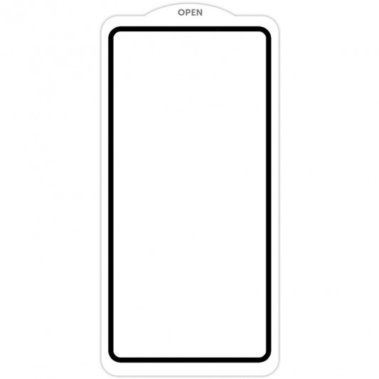 Защитное стекло SKLO 5D (тех.пак) для Realme C65 4G Черный / Белая подложка