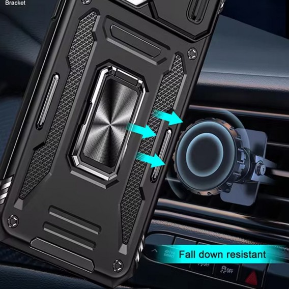 Удароміцний чохол Camshield Army Ring для Apple iPhone 13 (6.1"), Чорний / Black