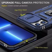 Удароміцний чохол Camshield Army Ring для iPhone 13 Pro (6.1"), Синій / Navy