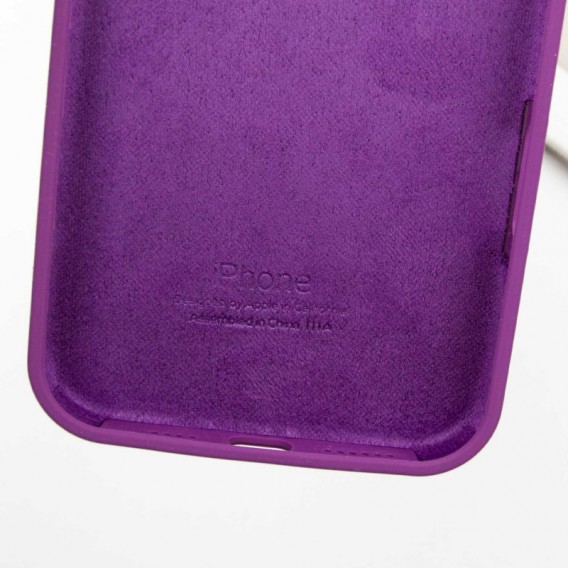 Чохол Silicone Case Full Protective (AA) для Apple iPhone 16 (6.1"), Фіолетовий / Grape