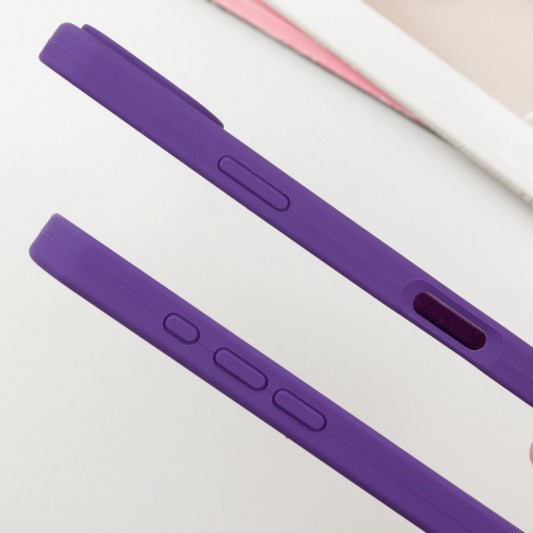 Чехол Silicone Case Full Protective (AA) для Apple iPhone 16 (6.1") Фиолетовый / Amethyst - изображение 3