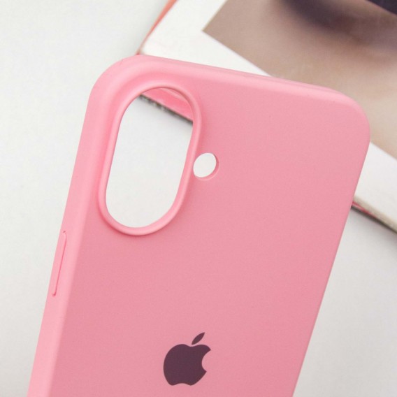 Чохол Silicone Case Full Protective (AA) для Apple iPhone 16 (6.1"), Рожевий / Light pink