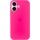 Чехол Silicone Case Full Protective (AA) для Apple iPhone 16 (6.1") Розовый / Barbie pink