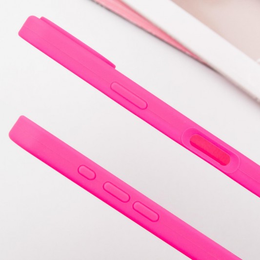 Чехол Silicone Case Full Protective (AA) для Apple iPhone 16 (6.1") Розовый / Barbie pink - изображение 3
