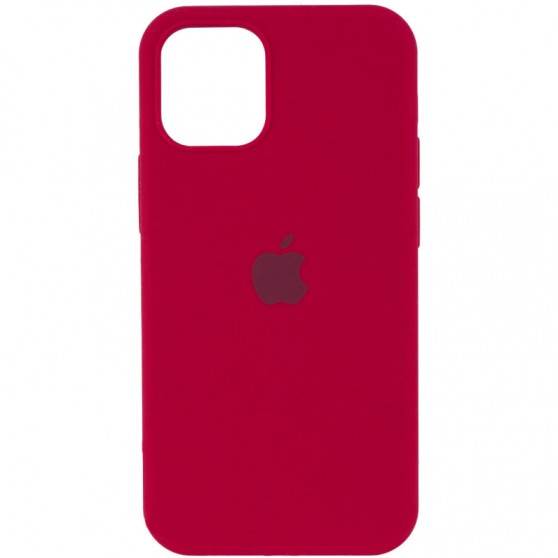 Чехол Silicone Case Full Protective (AA) для Apple iPhone 16 (6.1") Красный / Rose Red