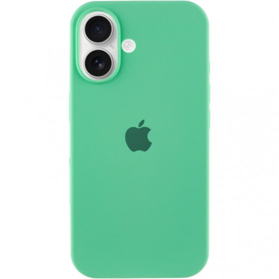 Чехол Silicone Case Full Protective (AA) для Apple iPhone 16 (6.1") Зеленый / Spearmint