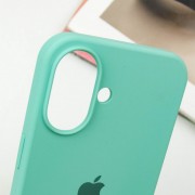 Чехол Silicone Case Full Protective (AA) для Apple iPhone 16 (6.1"), Бирюзовый / Marine Green