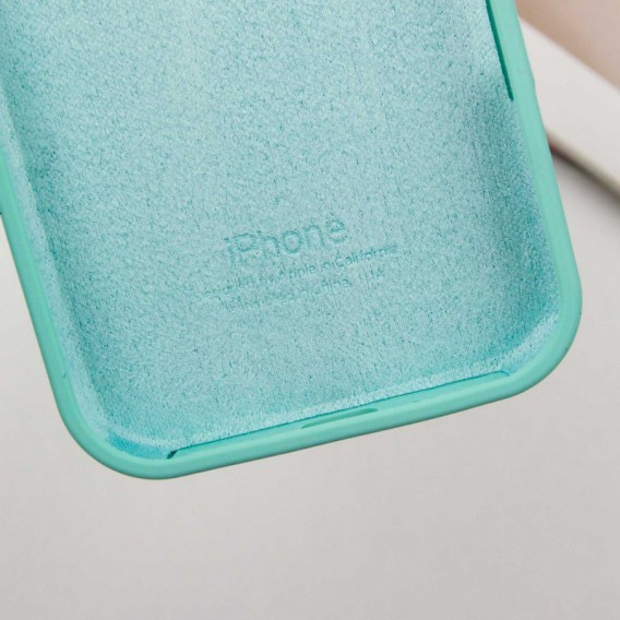 Чохол Silicone Case Full Protective (AA) для Apple iPhone 16 (6.1"), Бірюзовий / Marine Green