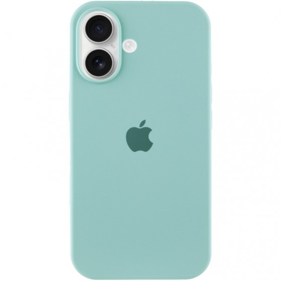 Чехол Silicone Case Full Protective (AA) для Apple iPhone 16 (6.1") Бирюзовый / Beryl