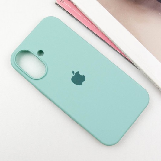 Чехол Silicone Case Full Protective (AA) для Apple iPhone 16 (6.1") Бирюзовый / Beryl - изображение 1