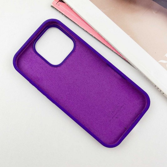 Чохол Silicone Case Full Protective (AA) для Apple iPhone 16 Pro (6.3") Фіолетовий / Ultra Violet - зображення 2 