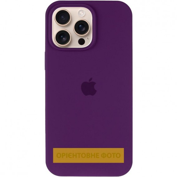 Чохол Silicone Case Full Protective (AA) для Apple iPhone 16 Pro (6.3"), Фіолетовий / Amethyst