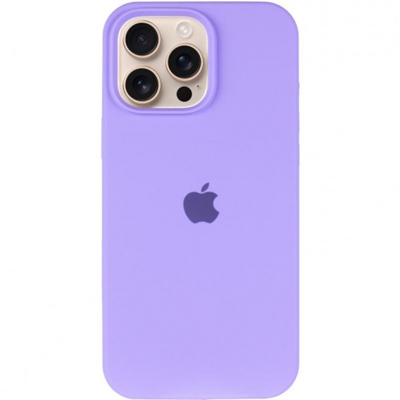 Чехол Silicone Case Full Protective (AA) для Apple iPhone 16 Pro (6.3 дюйма) Сиреневый / Dasheen