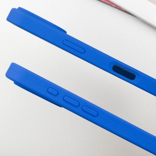 Чохол Silicone Case Full Protective (AA) для Apple iPhone 16 Pro (6.3") Синій / Capri Blue - зображення 3 
