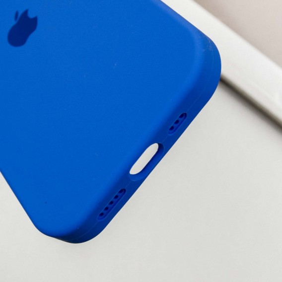 Чехол Silicone Case Full Protective (AA) для Apple iPhone 16 Pro (6.3"), Синий / Capri Blue