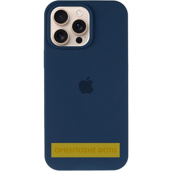 Чохол Silicone Case Full Protective (AA) для Apple iPhone 16 Pro (6.3"), Синій / Blue Jay