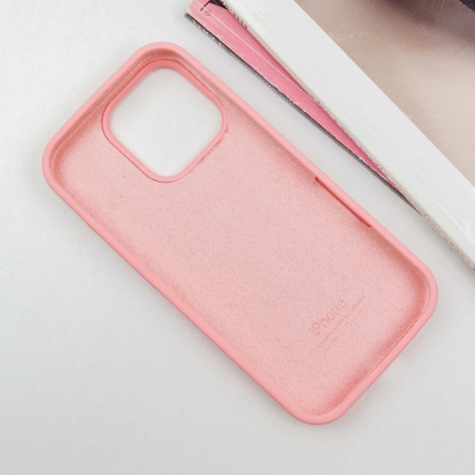 Чохол Silicone Case Full Protective (AA) для Apple iPhone 16 Pro (6.3") Рожевий / Pink - зображення 2 