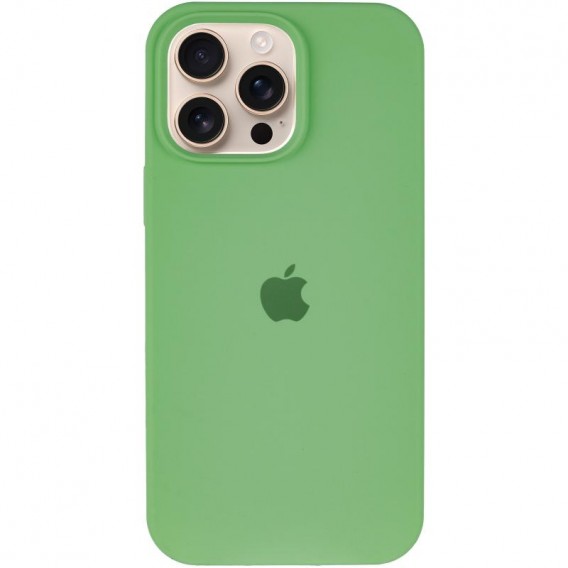 Чехол Silicone Case Full Protective (AA) для Apple iPhone 16 Pro (6.3 дюйма) Мятный / Mint