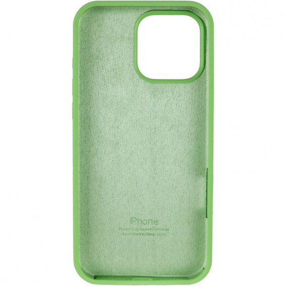 Чехол Silicone Case Full Protective (AA) для Apple iPhone 16 Pro (6.3 дюйма) Мятный / Mint