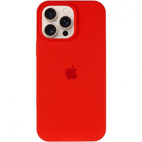 Чохол для iPhone 16 Pro Silicone Case Full Protective (Red)