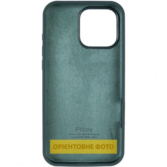 Чехол Silicone Case Full Protective (AA) для Apple iPhone 16 Pro (6.3"), Зеленый / Forest green