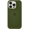 Чохол Silicone Case Full Protective (AA) для Apple iPhone 16 Pro (6.3"), Зелений / Dark Olive