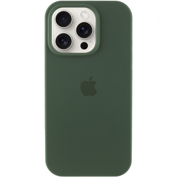 Чехол Silicone Case Full Protective (AA) для Apple iPhone 16 Pro (6.3"), Зеленый / Cyprus Green