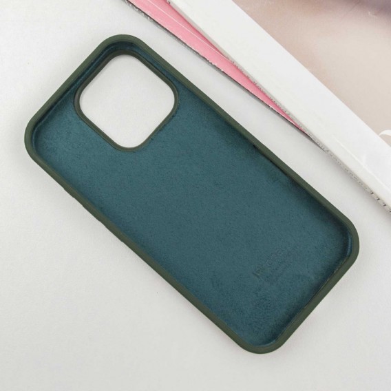 Чехол Silicone Case Full Protective (AA) для Apple iPhone 16 Pro (6.3"), Зеленый / Cyprus Green