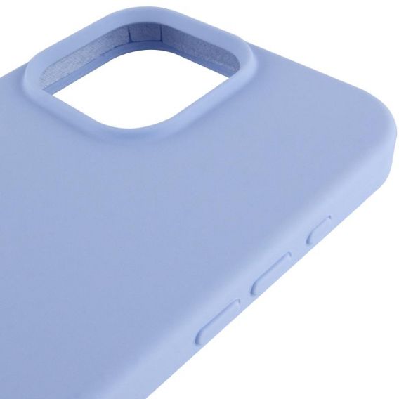 Чехол Silicone Case Full Protective (AA) для Apple iPhone 16 Pro (6.3") Голубой / Lilac Blue