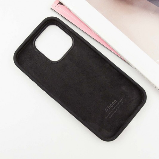 Чохол Silicone Case Full Protective (AA) для Apple iPhone 16 Pro Max (6.9") Чорний / Black - зображення 2 