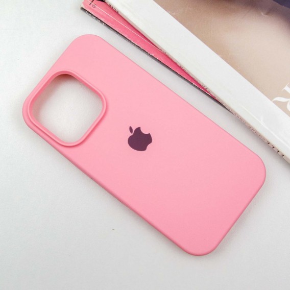 Чехол Silicone Case Full Protective (AA) для Apple iPhone 16 Pro Max (6.9"), Розовый / Light pink